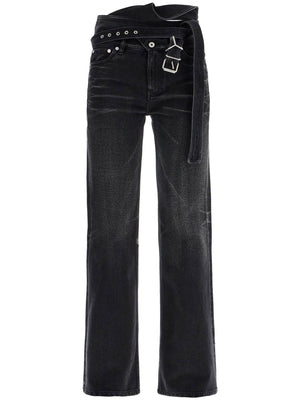 Bootcut Jeans With Criss-cross