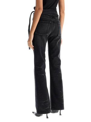 Bootcut Jeans With Criss-cross