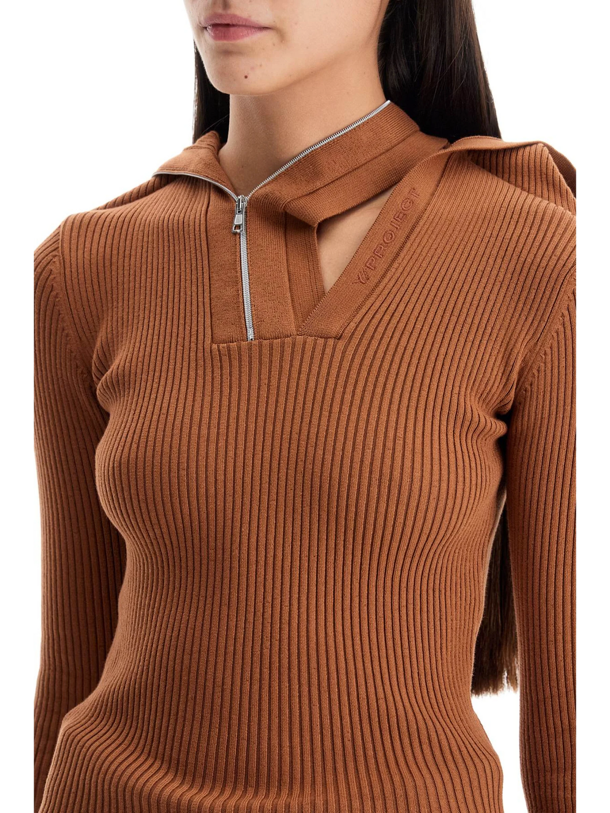 Long-sleeved Top With Pin