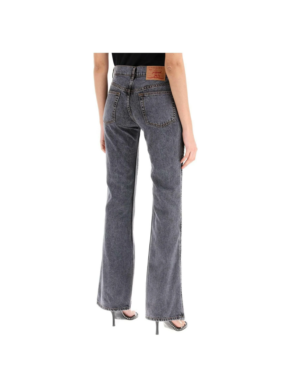 Hook And Eye Flared Jeans Y PROJECT JOHN JULIA.