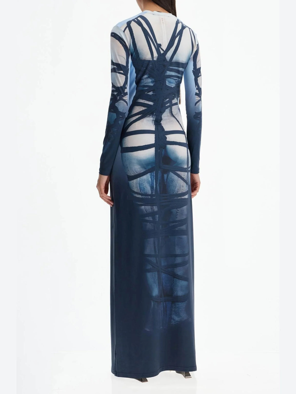 Bondage Print Maxi Dress-Y/PROJECT-JOHN JULIA