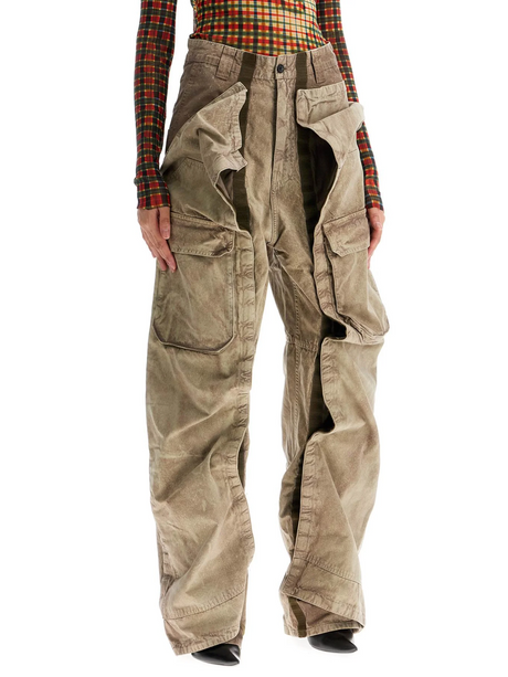 Velcro Cargo Pants With