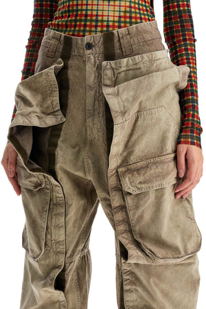 Velcro Cargo Pants With