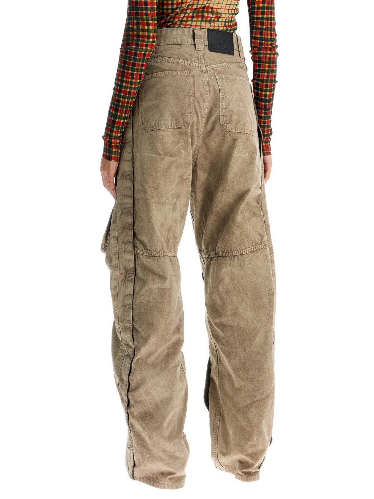 Velcro Cargo Pants With