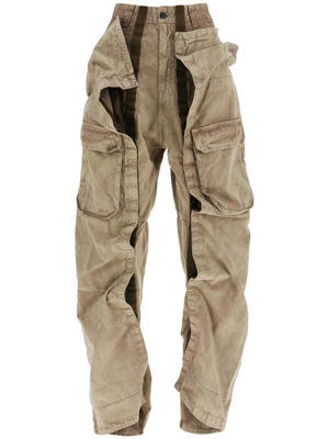 Velcro Cargo Pants With