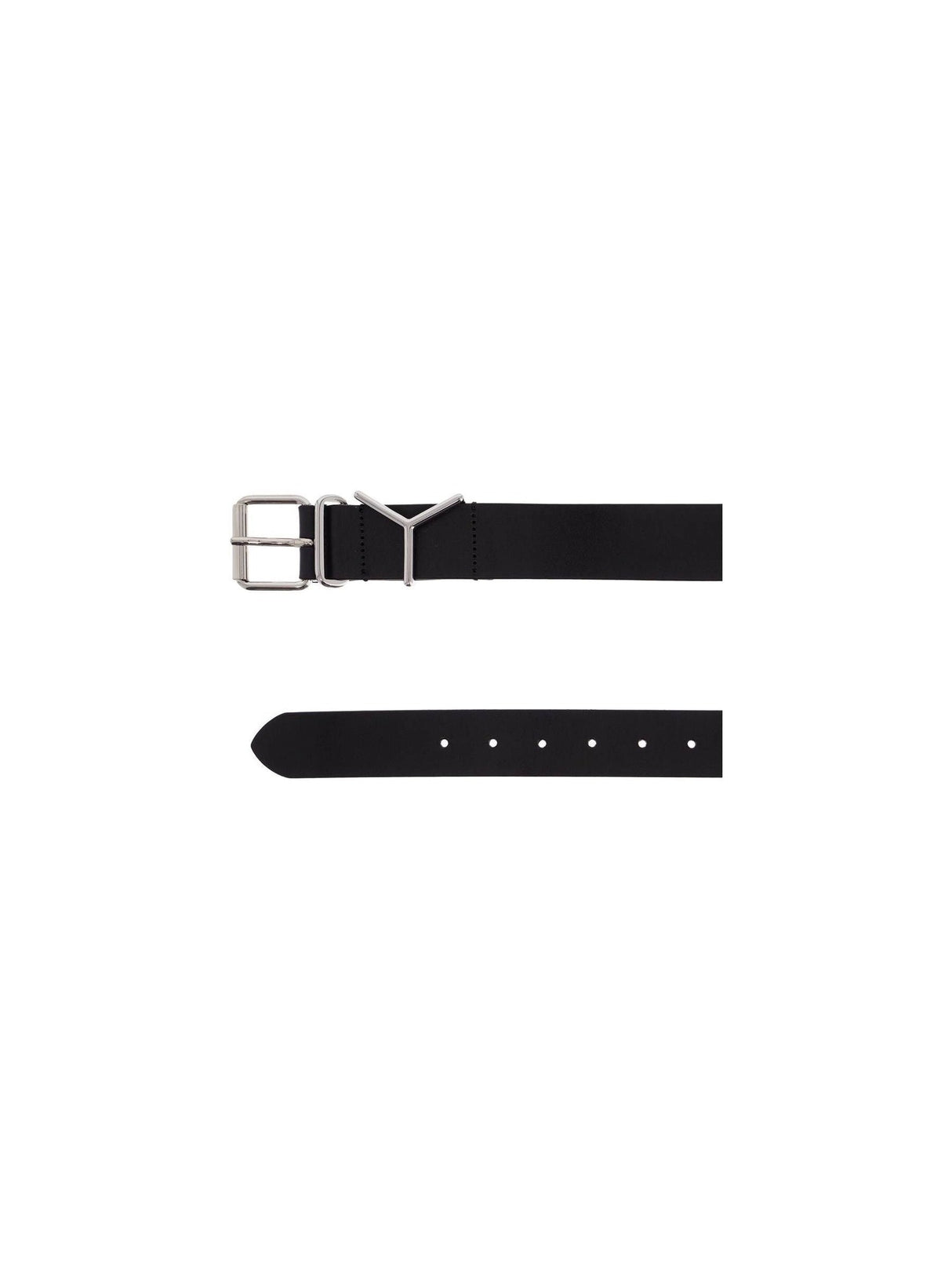 Y-Shaped Buckle Leather Belt