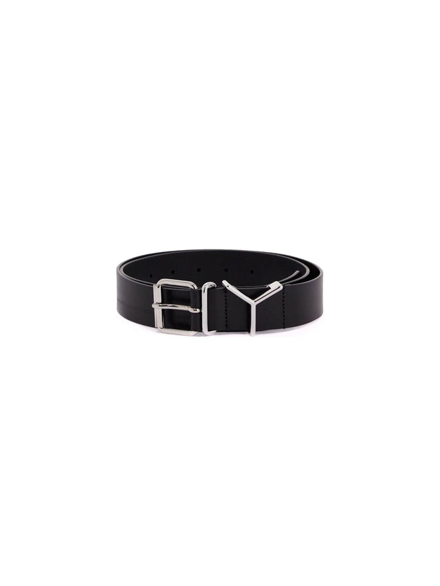 Y-Shaped Buckle Leather Belt - 60 - Unisex > Unisex accessories > Cinture