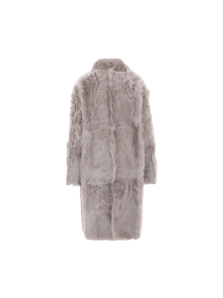 A-Line Shearling Coat-YVES SALOMON-JOHN JULIA