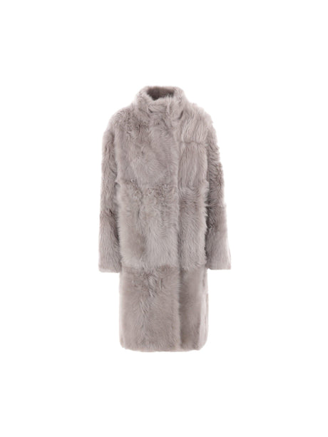 A-Line Shearling Coat-YVES SALOMON-JOHN JULIA