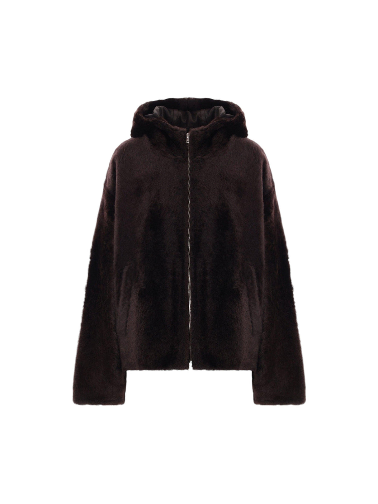 Shearling Coat With Hood-YVES SALOMON-JOHN JULIA