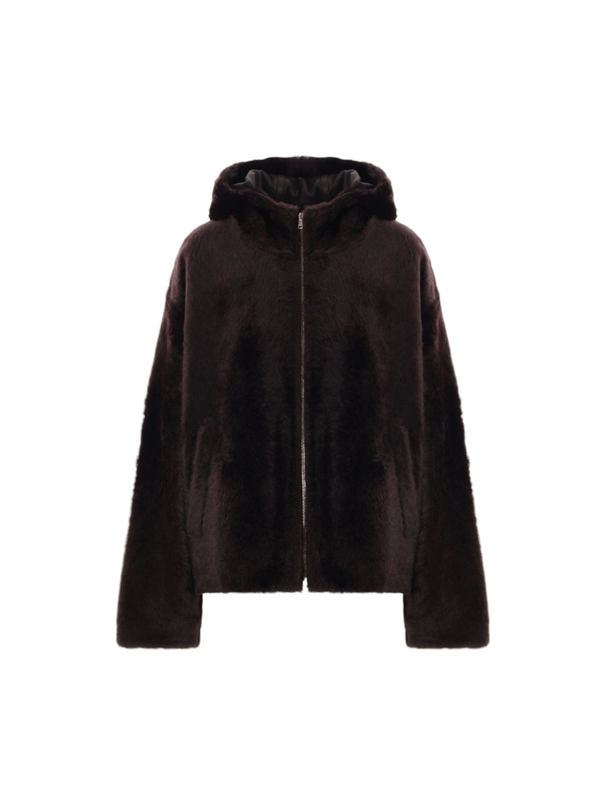 Shearling Coat With Hood-YVES SALOMON-JOHN JULIA