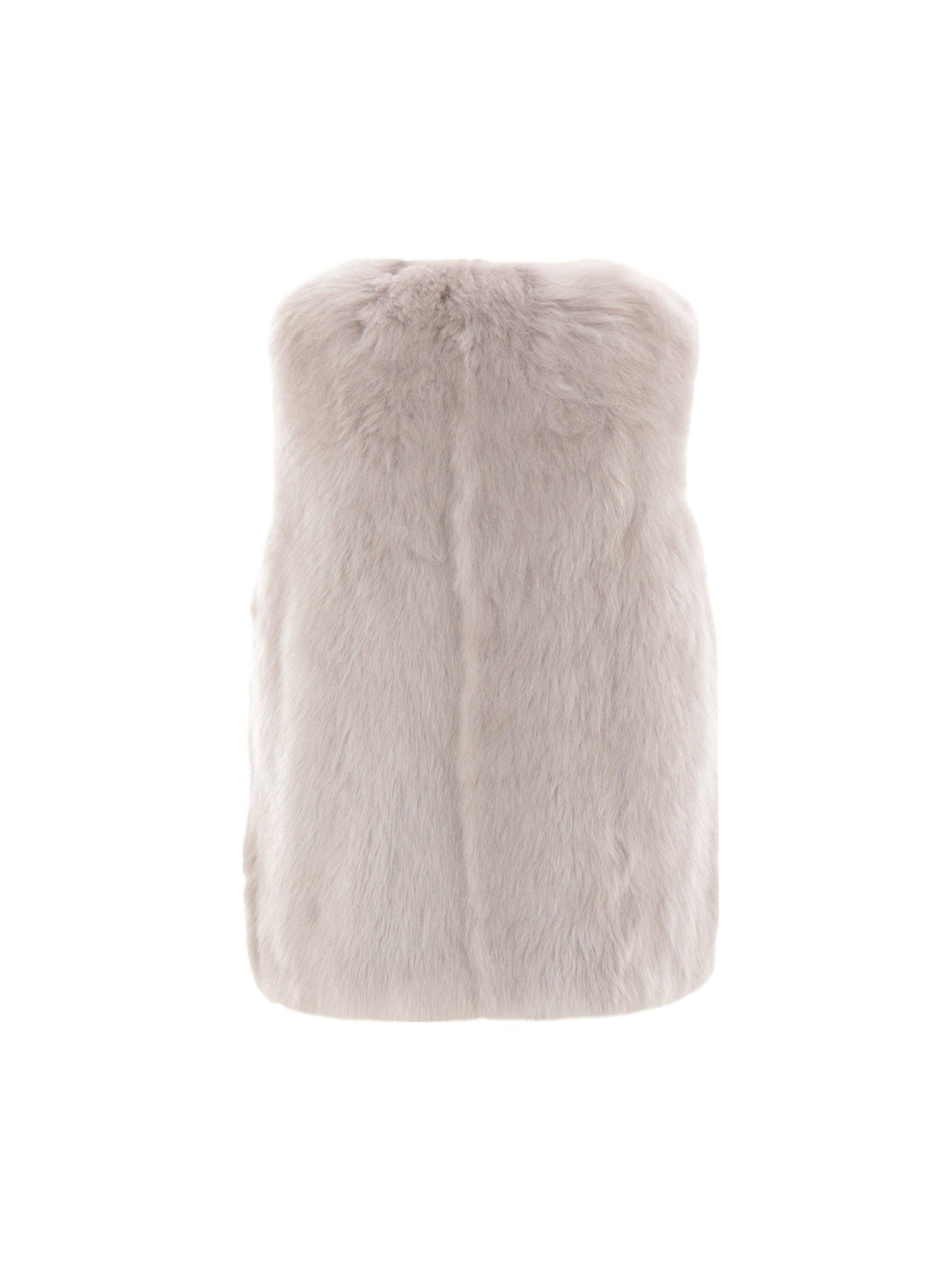 Shearling Vest With Snap Closure-YVES SALOMON-JOHN JULIA