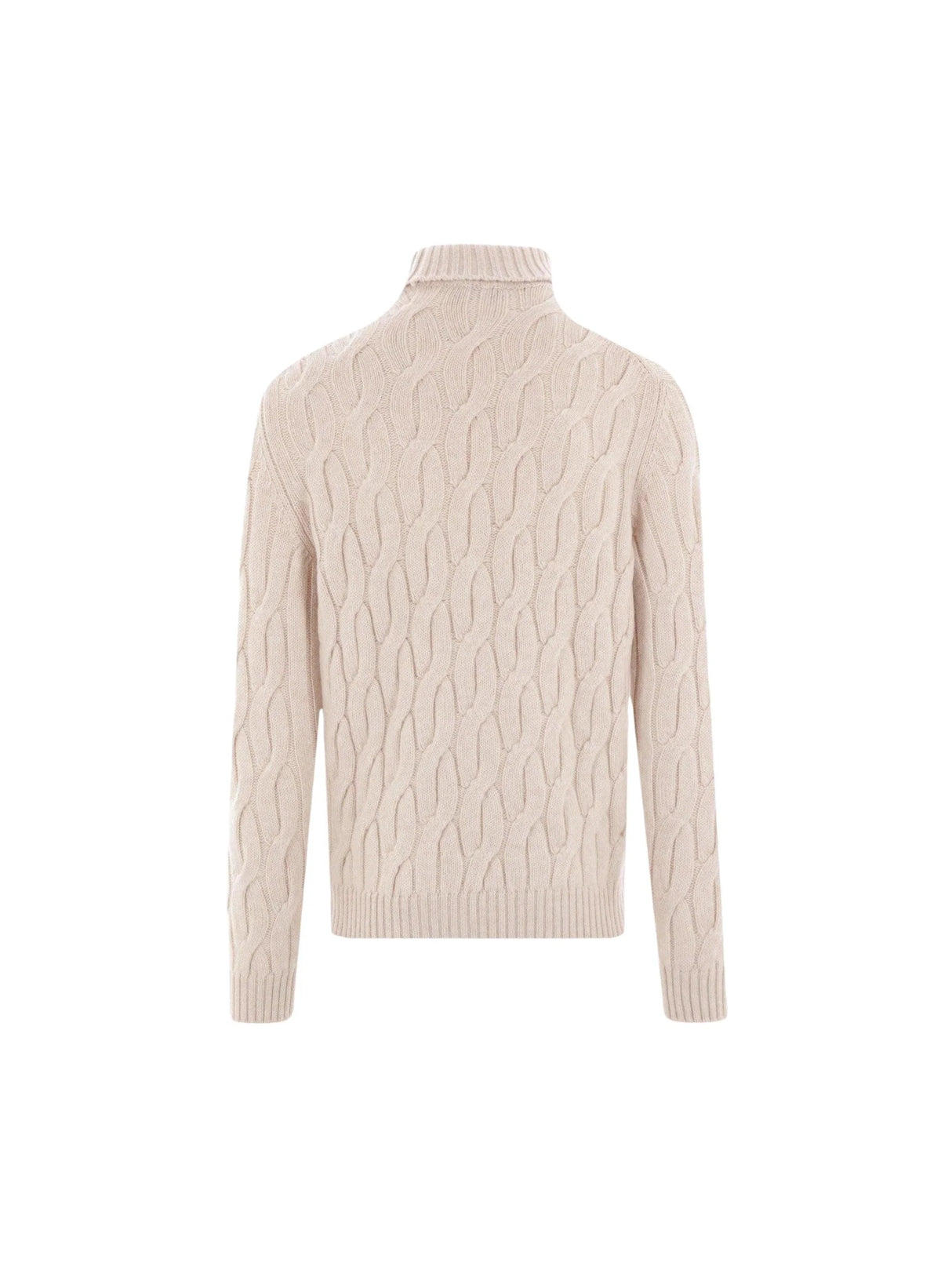 Wool Cable-knit Turtleneck-ZANONE-JOHN JULIA