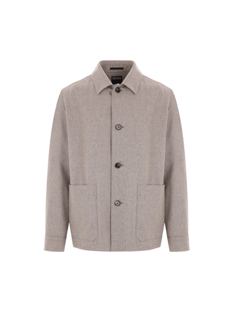 Alpe Wool Overshirt-ZEGNA-JOHN JULIA