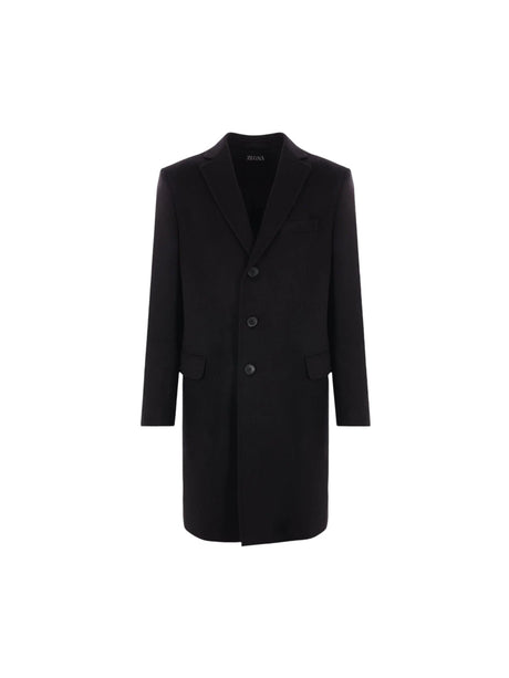 Cashmere Wool Blend Coat-ZEGNA-JOHN JULIA