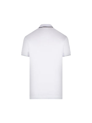 Logo Embroidered Piquet Polo Shirt-ZEGNA-JOHN JULIA