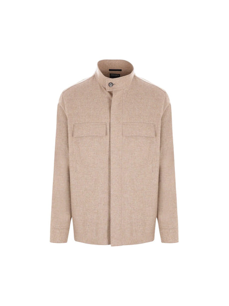 Oasi Cashmere Overshirt-ZEGNA-JOHN JULIA