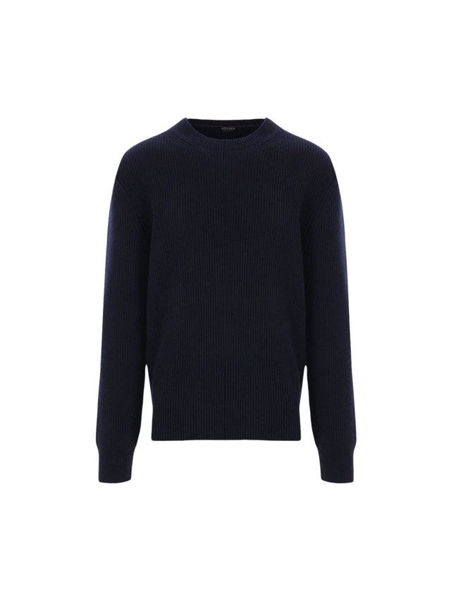 Oasi Cashmere Ribbed-knit Sweater-ZEGNA-JOHN JULIA