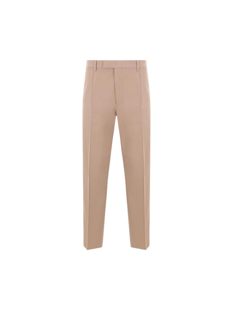 Pleated-fit Gabardine Trousers-ZEGNA-JOHN JULIA