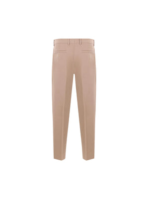 Pleated-fit Gabardine Trousers-ZEGNA-JOHN JULIA