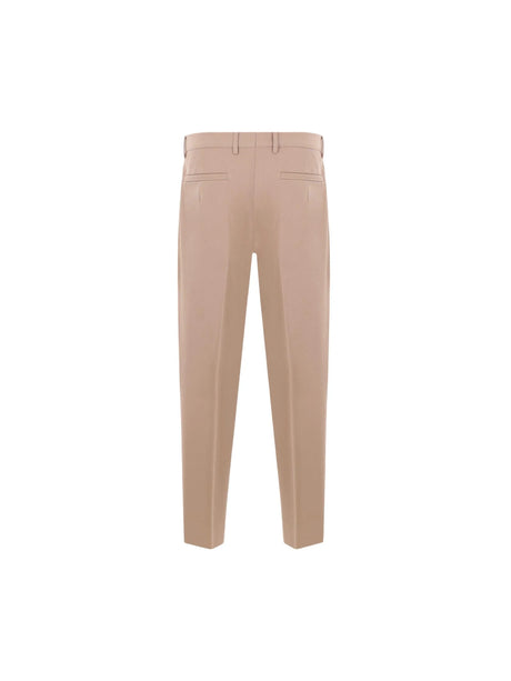 Pleated-fit Gabardine Trousers-ZEGNA-JOHN JULIA