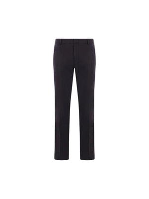 Regular-fit Gabardine Trousers-ZEGNA-JOHN JULIA