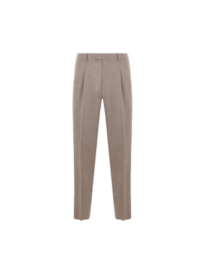 Regular-fit Wool Trousers-ZEGNA-JOHN JULIA