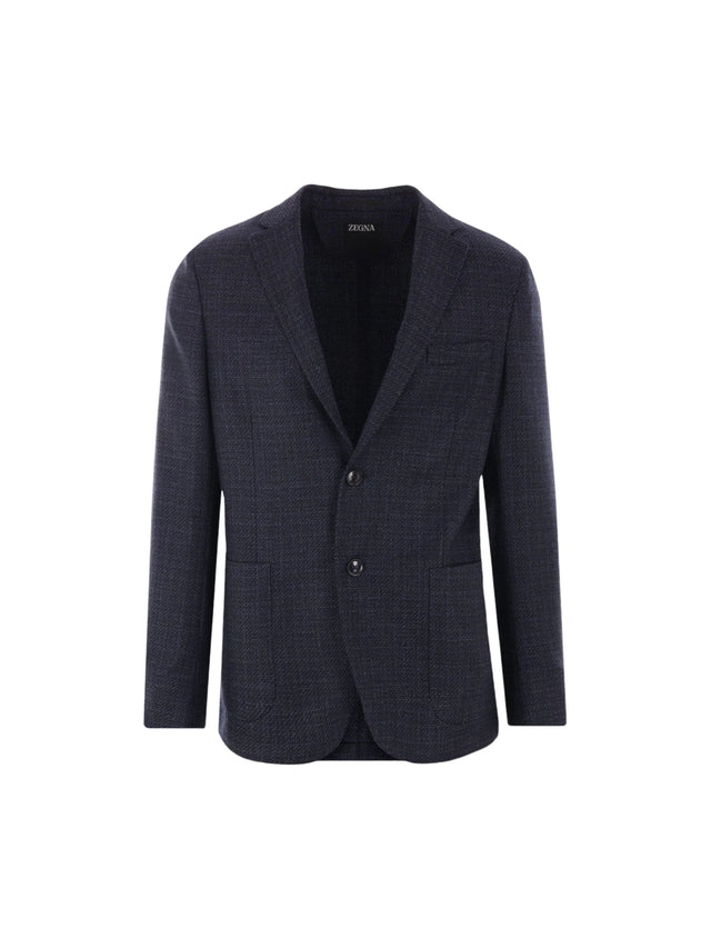 Single-breasted Wool Jacket-ZEGNA-JOHN JULIA