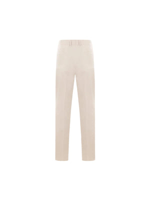 Stretch Cotton Trousers-ZEGNA-JOHN JULIA