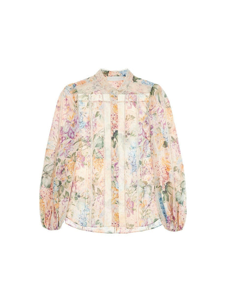 Cotton Voile Halliday Floral Blouse.