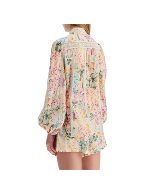 Cotton Voile Halliday Floral Blouse.