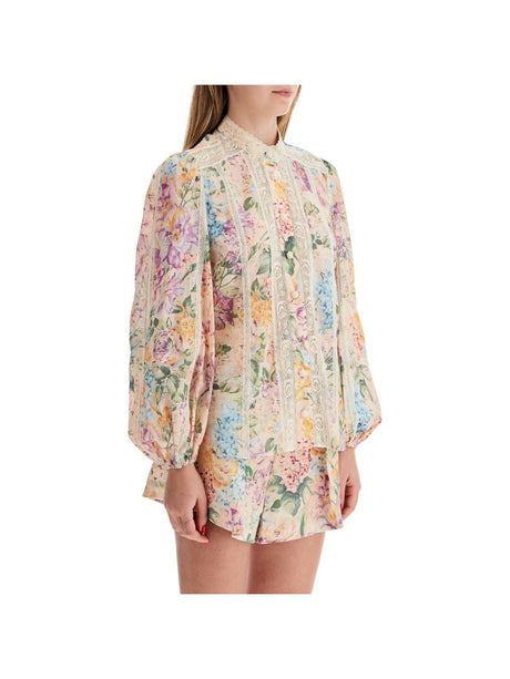 Cotton Voile Halliday Floral Blouse.