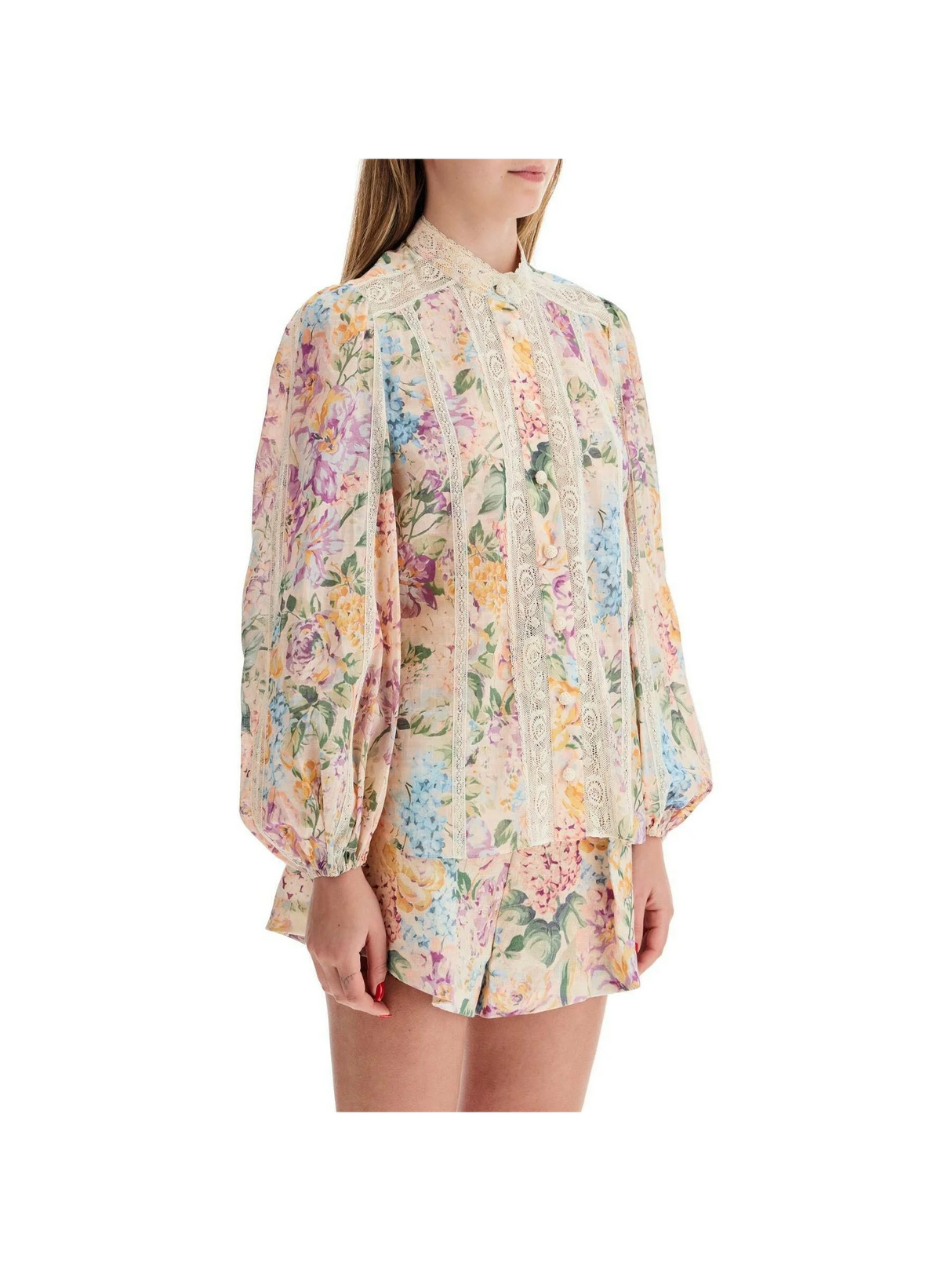 Cotton Voile Halliday Floral Blouse.