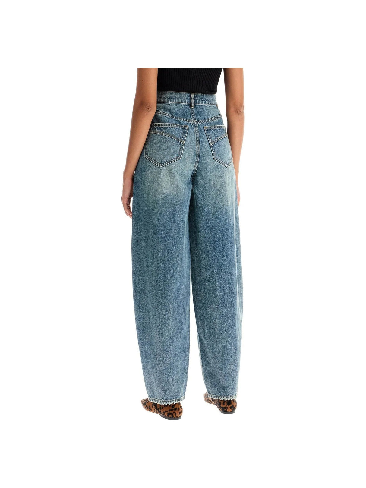 ZIMMERMANN-Denim Barrel Jeans-JOHN JULIA