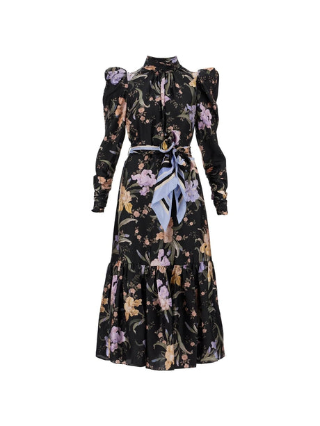 Eden Midi Dress With Floral Print