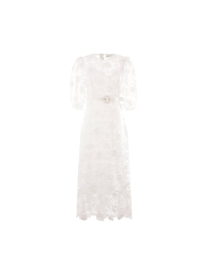 Halliday Flower Lace Dress-ZIMMERMANN-JOHN JULIA