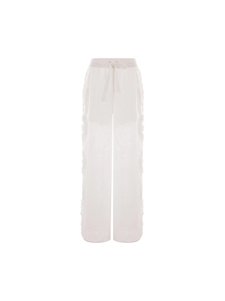 Halliday Wide-leg Linen Trousers-ZIMMERMANN-JOHN JULIA