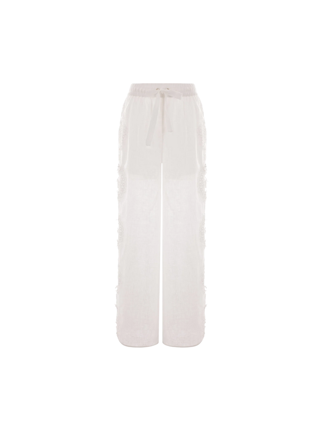 Halliday Wide-leg Linen Trousers-ZIMMERMANN-JOHN JULIA