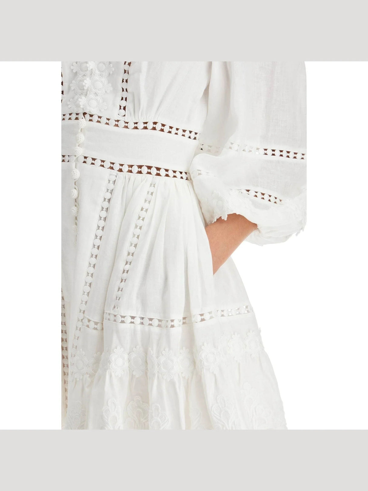 Zimmermann Floral Linen Dress-ZIMMERMANN-JOHN JULIA