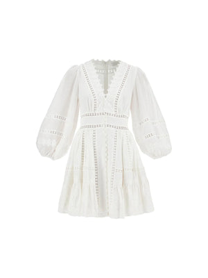 Zimmermann Floral Linen Dress-ZIMMERMANN-JOHN JULIA