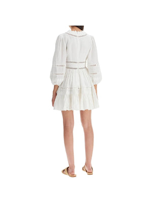 Zimmermann Floral Linen Dress-ZIMMERMANN-JOHN JULIA