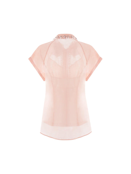 Matchmaker Diamante Organza Shirt-ZIMMERMANN-JOHN JULIA