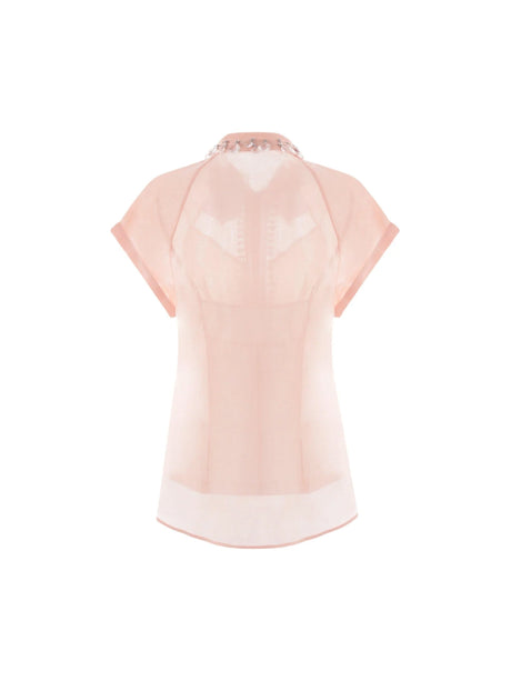 Matchmaker Diamante Organza Shirt-ZIMMERMANN-JOHN JULIA