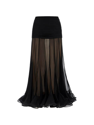 Maxi Skirt With Fl