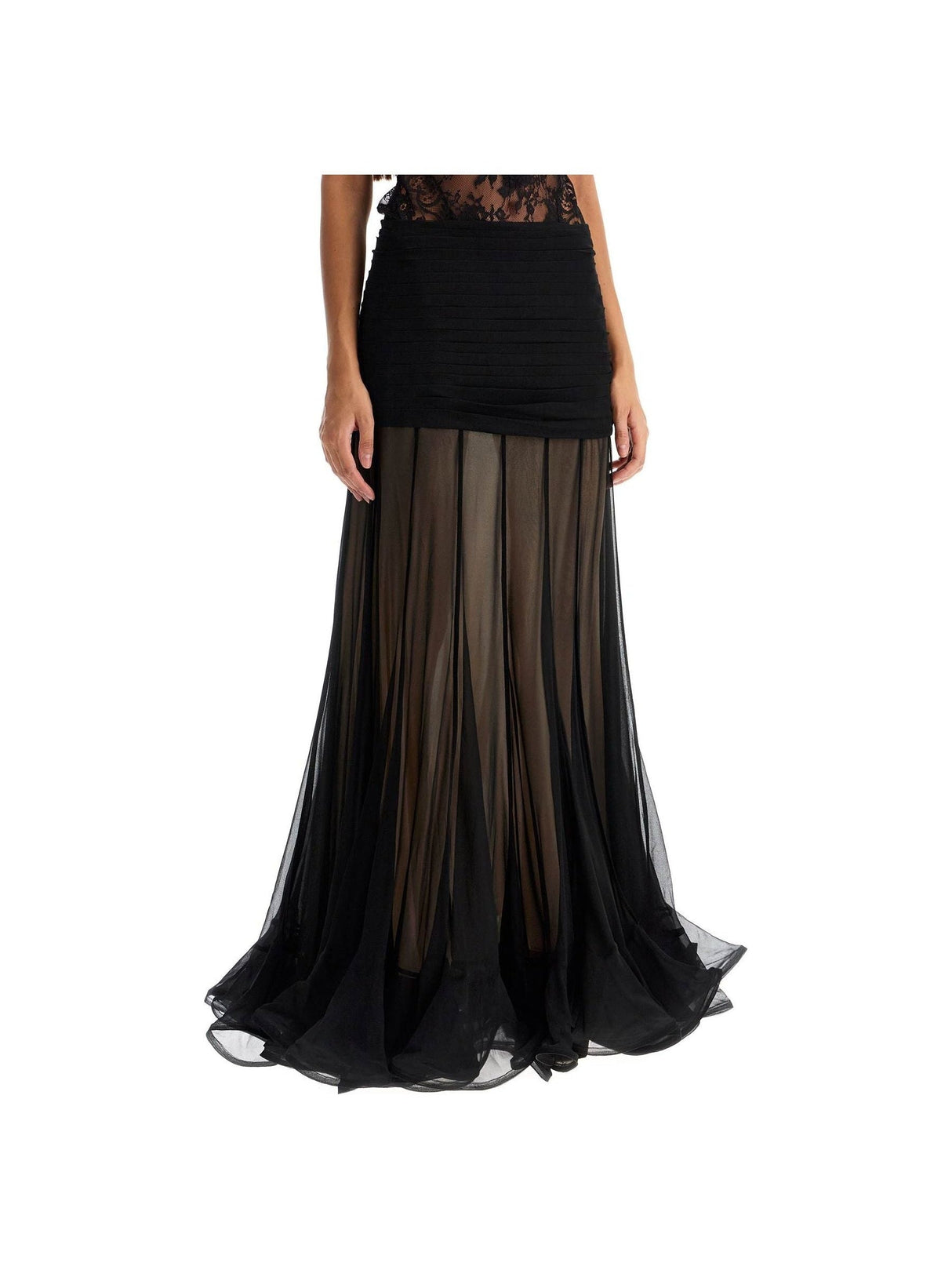 Maxi Skirt With Fl