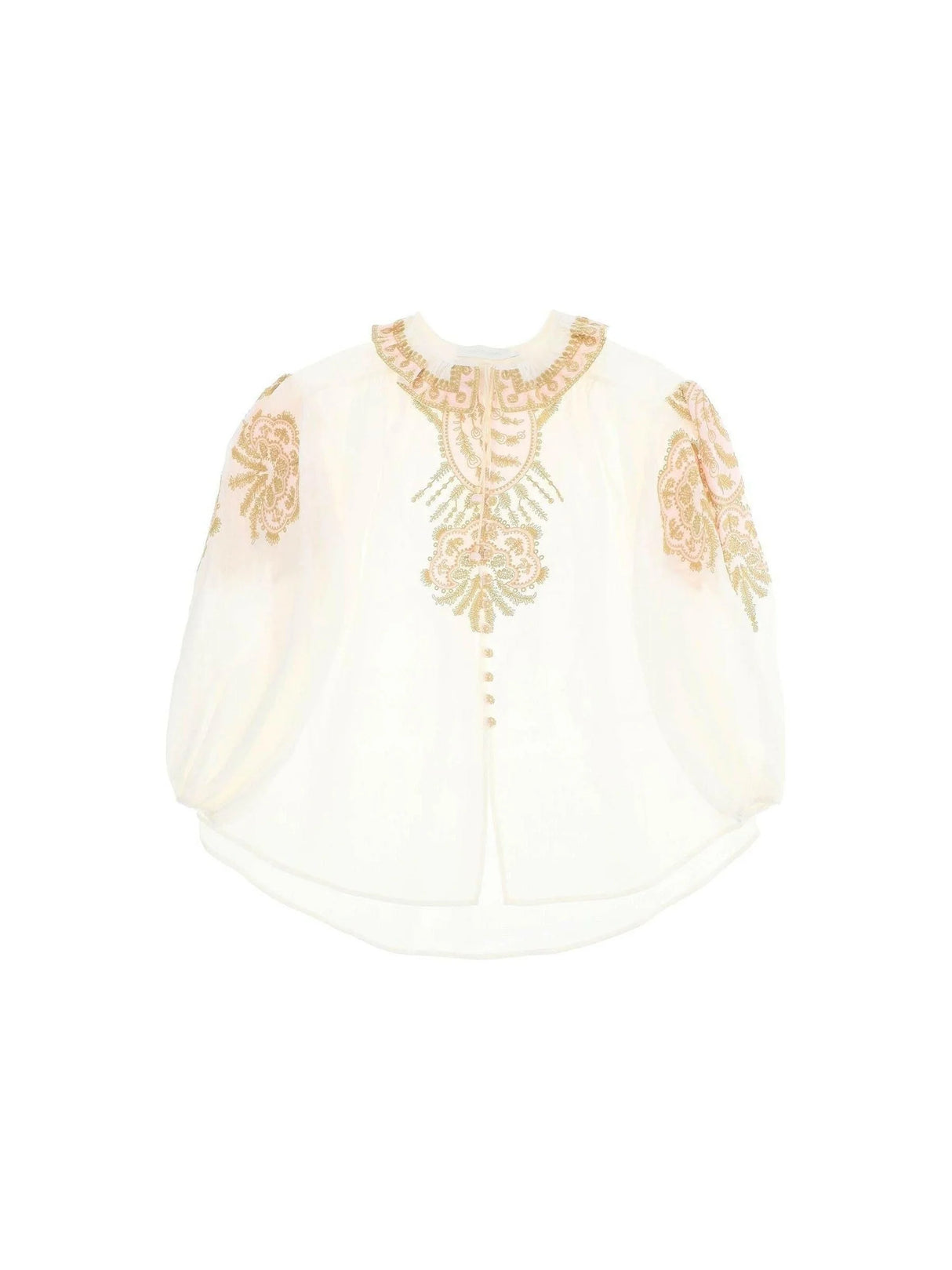 ZIMMERMANN-Ramie Blouse Made-JOHN JULIA