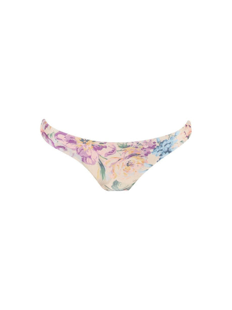 ZIMMERMANN-Watercolour Floral Halliday Bikini Bottom-JOHN JULIA