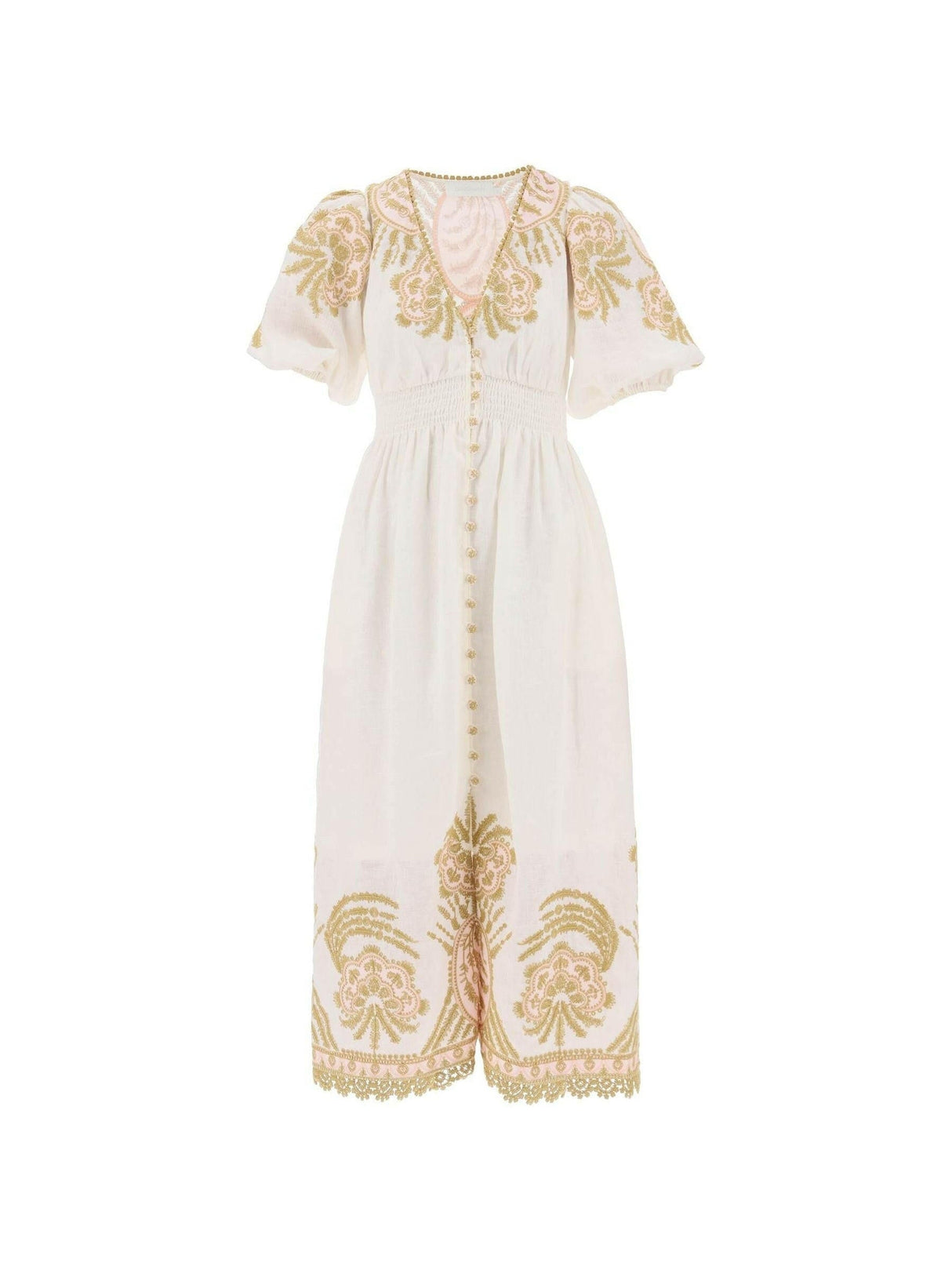 Waverly Embroidered Linen Dress.