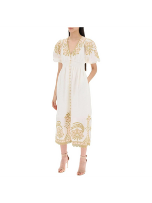 Waverly Embroidered Linen Dress-ZIMMERMANN-JOHN JULIA