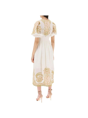 Waverly Embroidered Linen Dress.